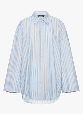 Liam oversized striped shirt ROTATE Blue